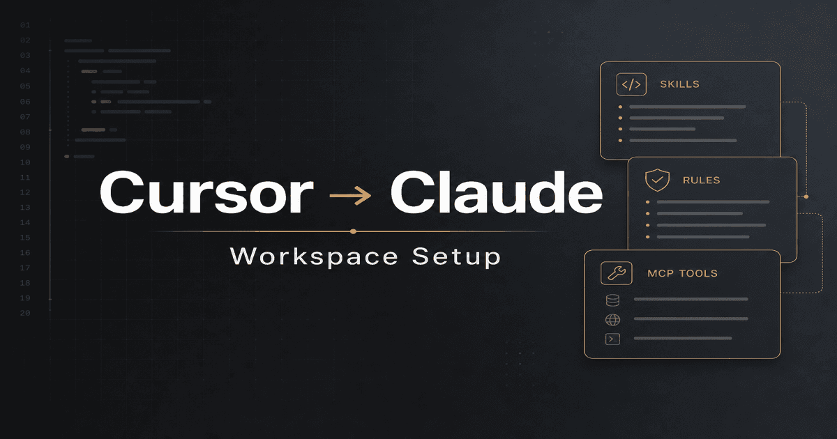 My Workspace Setup: From Cursor Skills Down to Claude